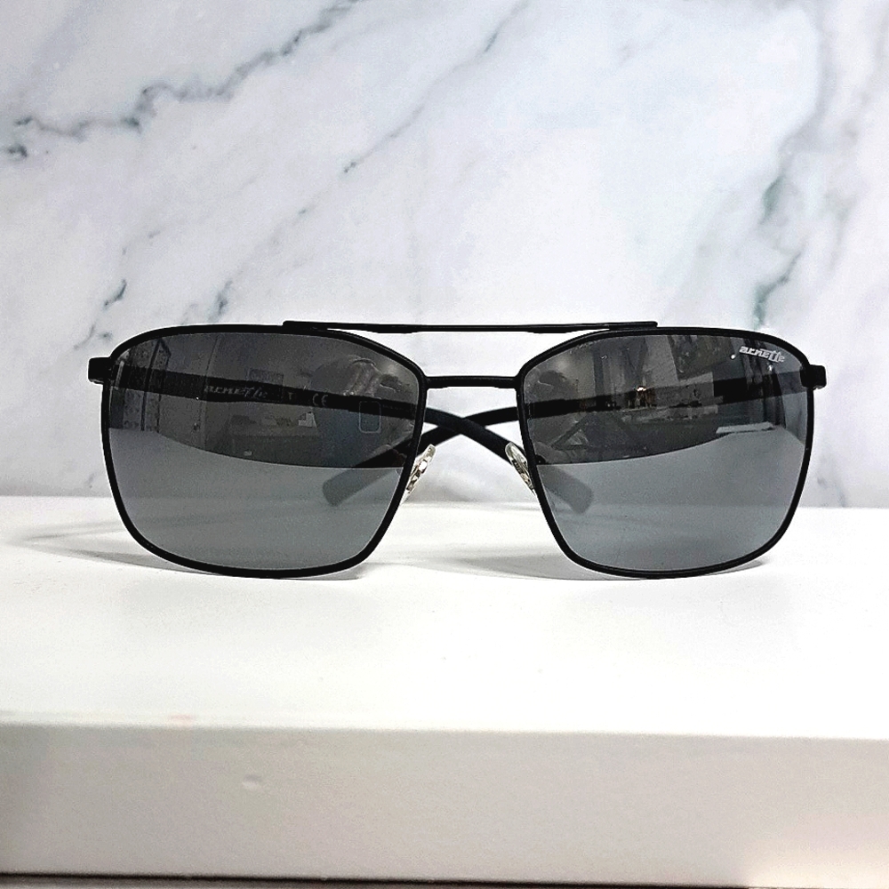 NEW Mirrored Sunglasses/Shades by Arnette "MABONENG" 62-17 gray/black modern men